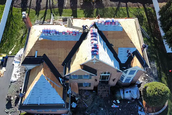 Roof replacement job - Before